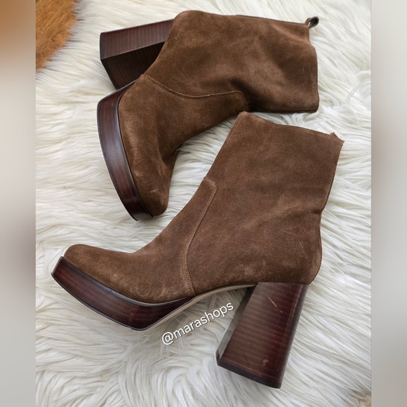 Marc Fisher Marysa Block Heel Platform Bootie - Picture 3 of 9